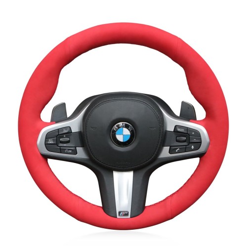 Loncky Auto Custom Fit OEM Black Genuine Leather Suede Car Steering Wheel  Cover for BMW 228i 230i 320i 328i 330i 335i 340i 428i 430i 435i 440i 525i  535i 550i 640i 650i Accessories
