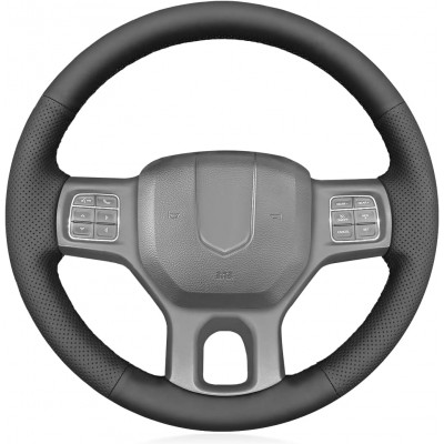Loncky Car Steering Wheel Covers for Dodge RAM 1500 2012-2018 / RAM1500 Classic 2019-2022 / RAM 2500 2012-2018 / RAM 3500 2012-2018 / RAM 5500 2012-2018 Dodge Accessories