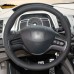 111Loncky Auto Custom Fit OEM Black Genuine Leather Car Steering Wheel Cover for Honda Civic 2006 2007 2008 2009 2010 2011 Honda Civic Accessories