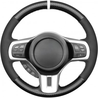 Loncky Car Steering Wheel Covers for Mitsubishi Lancer Evolution EVO X 10 2008 2009 2010 2011 2012 2013 2014 2015 Mitsubishi Accessories