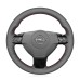 111Loncky Auto Custom Fit OEM Black Genuine Leather Car Steering Wheel Cover for Opel Astra 2005 2006 Vauxhall Astra Accessories