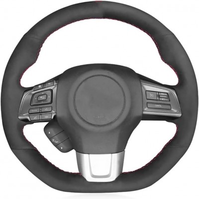 Loncky Car Steering Wheel Covers for Subaru WRX STI 2015 2016 2017 2018 2019 2020 2021 / Subaru Levorg 2015 2016 2017 2018 2019 Accessories 