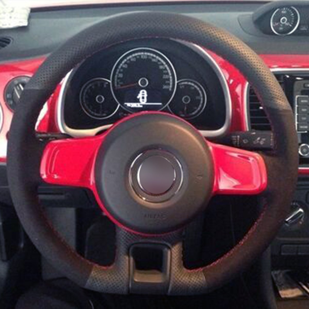 Loncky Auto Custom Fit OEM Black Genuine Leather Steering Wheel Cover ...