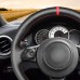111Loncky Auto Custom Fit OEM Black Genuine Leather Steering Wheel Covers for Toyota 86 2017 2018 2019 Subaru BRZ 2017 2018 2019 BRZ Accessories