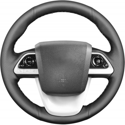 Loncky Car Steering Wheel Covers for Toyota Prius 4 2016-2022 / Toyota Prius Prime 2017 2018 2019 2020 2021 2022 / Toyota Mirai 2016 2017 2018 Accessories